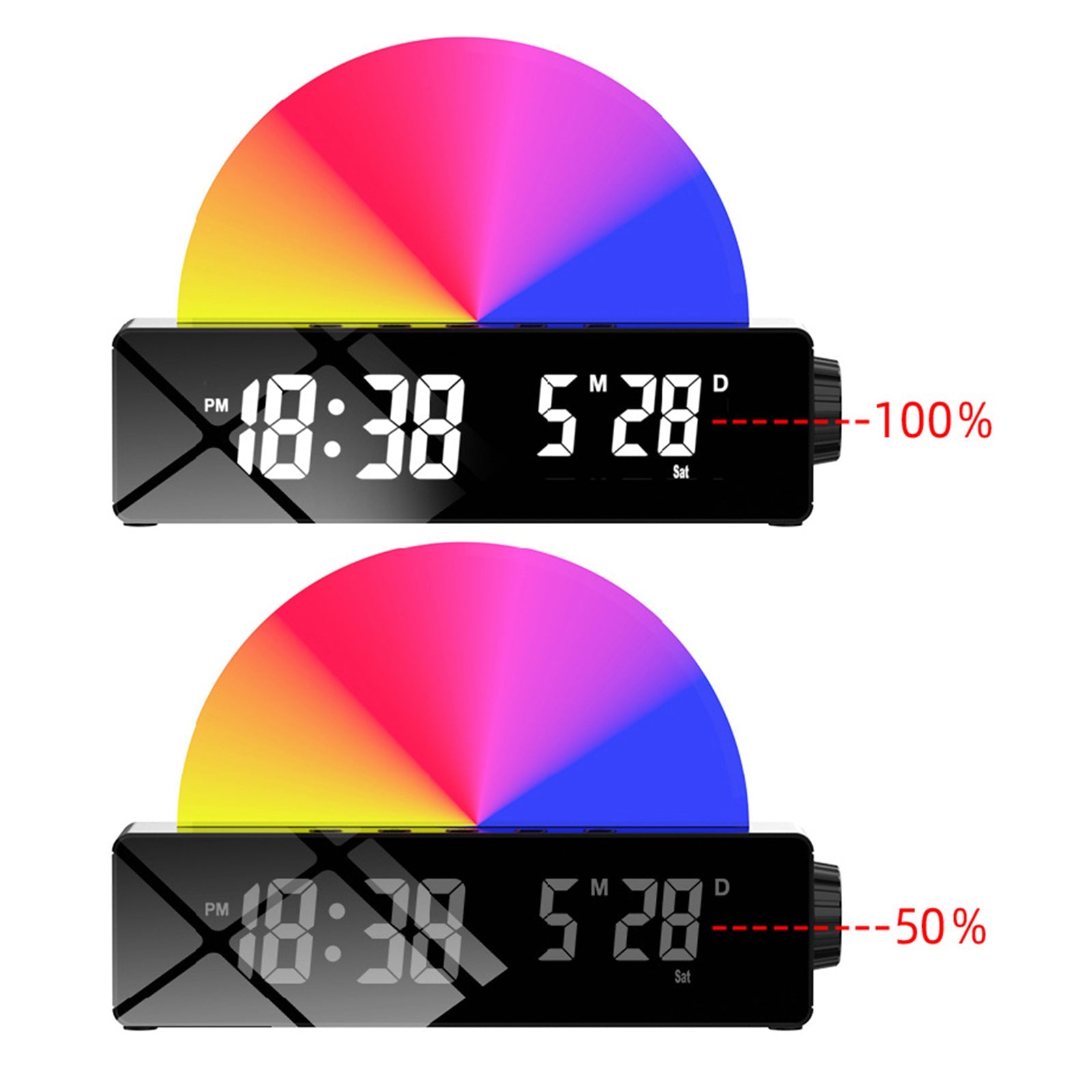 Digital Sunrise LED Alarm Clock