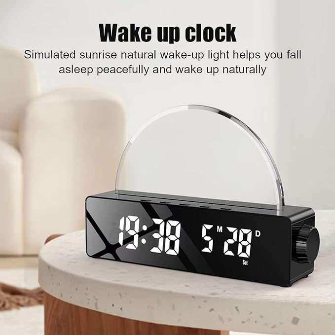 Digital Sunrise LED Alarm Clock